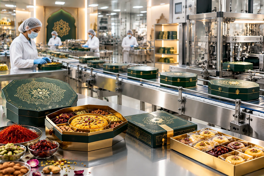 خط مکانیزه فرآوری و بسته بندی صادراتی صنایع غذایی و سوهان در قم